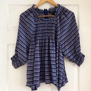 DEREK LAM Silk Print Blouse